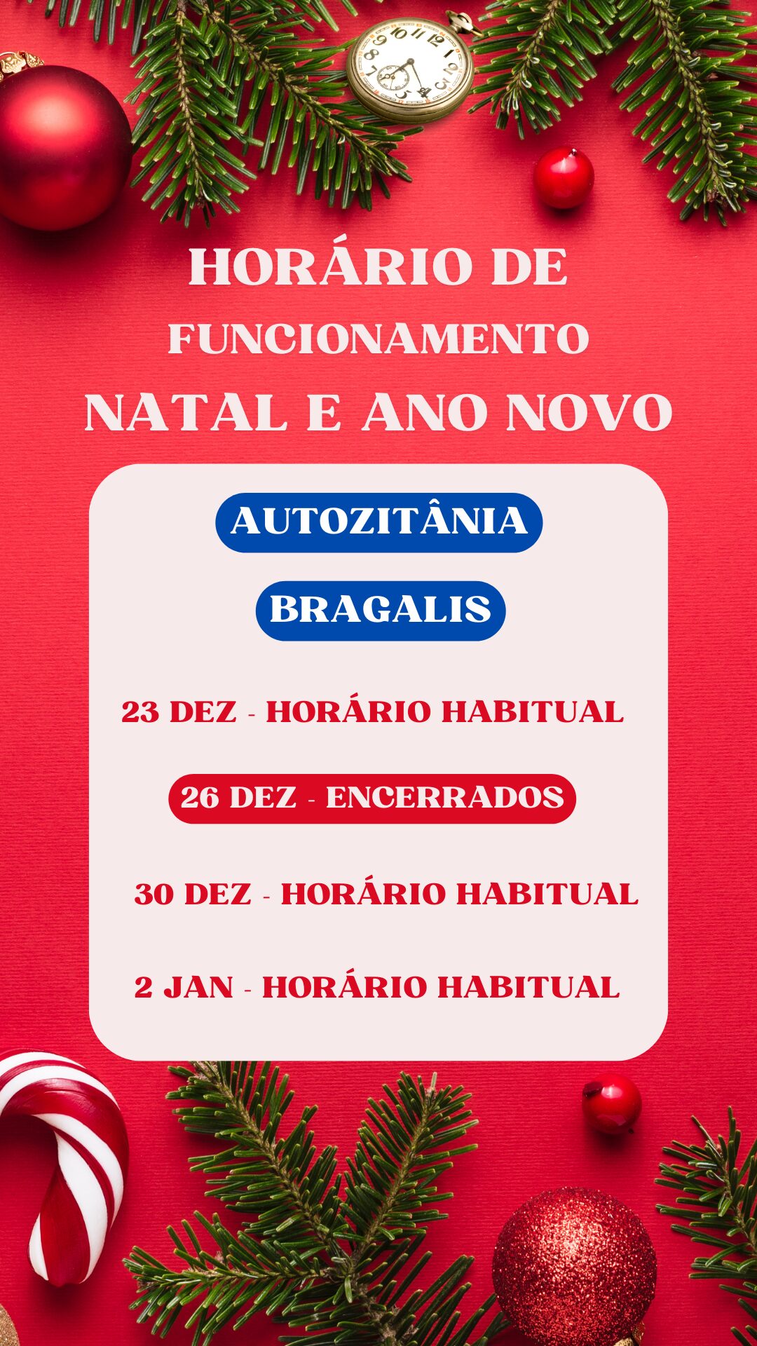 Featured image for “Horários Especiais de Natal e Ano Novo!”